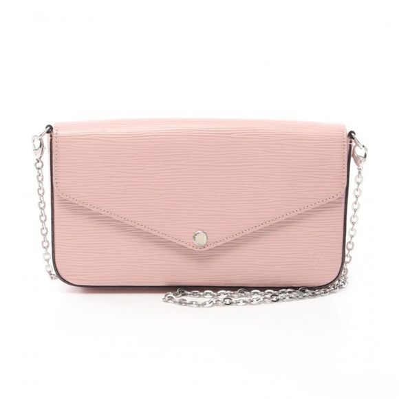 Louis Vuitton Pochette Felicie Rose Ballerine Chain Shoulder Epi Leather Pink - Picture 1 of 5